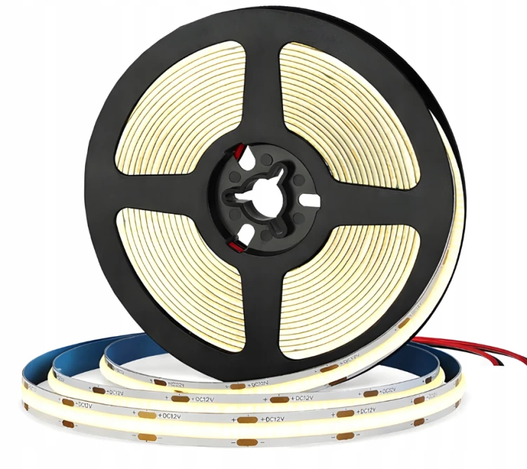 Zestaw Taśma LED Neon COB 12V 10m 120W MOCNE JASNE ŚWIATŁO ZASILACZ PILOT