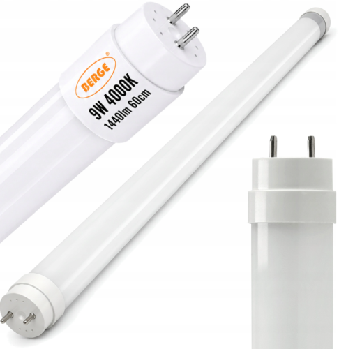 Jarzeniówka Tuba Świetlówka LED 9W 1440lm T8 60cm 4000K MOCNA JASNA (