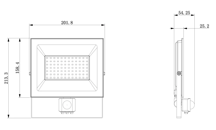 Naświetlacz LED 70W Halogen z CZUJNIK RUCHU Zmierzchu 6300lm 4000K Czujka