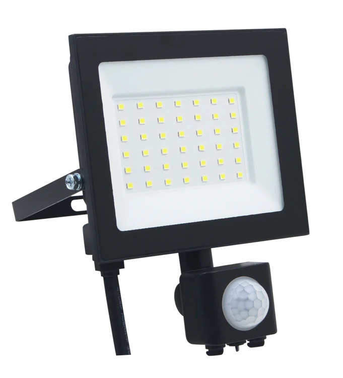 Naświetlacz LED 30W Halogen z CZUJNIK RUCHU Zmierzchu 2700lm 4000K Czujka