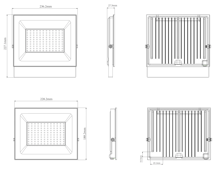 Halogen Reflektor 100W 9000lm Lampa Robocza Naświetlacz Wodoodporny 4000k