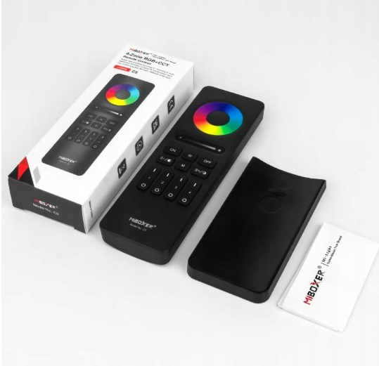 MiBoxer C5 Pilot LED RGB+CCT 4-strefowy 2.4GHz Kolor + Biała Barwa Czarny