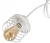 ŻYRANDOL LAMPA SUFITOWA LED SPRĘŻYNA BIAŁA E27