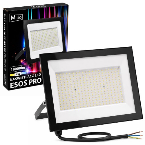 Halogen Reflektor 200W 18000lm Lampa Robocza Naświetlacz Wodoodporny 4000k