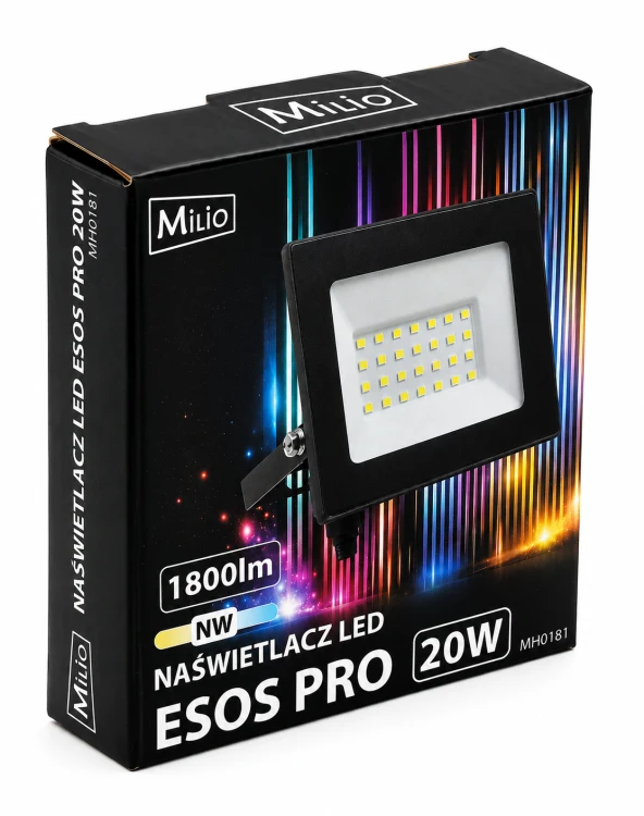 Halogen Reflektor 20W 1800lm Lampa Robocza Naświetlacz Wodoodporny 4000k