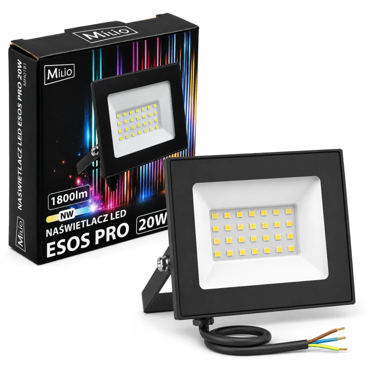 Halogen Reflektor 20W 1800lm Lampa Robocza Naświetlacz Wodoodporny 4000k