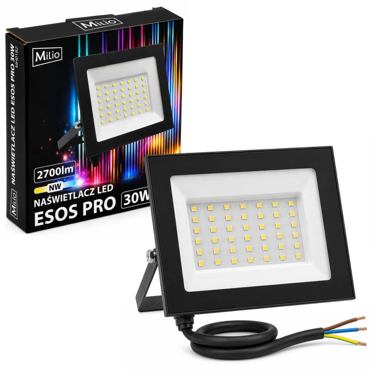 Halogen Reflektor 30W 2700lm Lampa Robocza Naświetlacz Wodoodporny 4000k