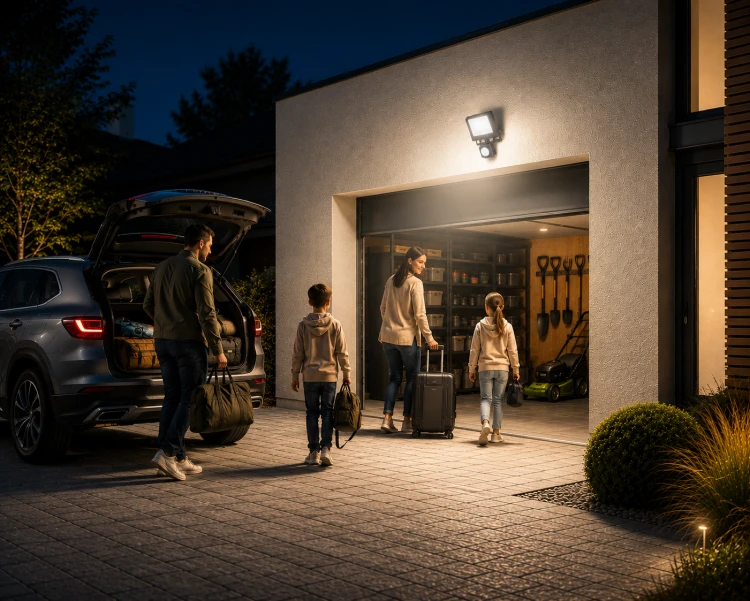 Naświetlacz LED 20W Halogen z CZUJNIK RUCHU Zmierzchu 1800lm 4000K Czujka