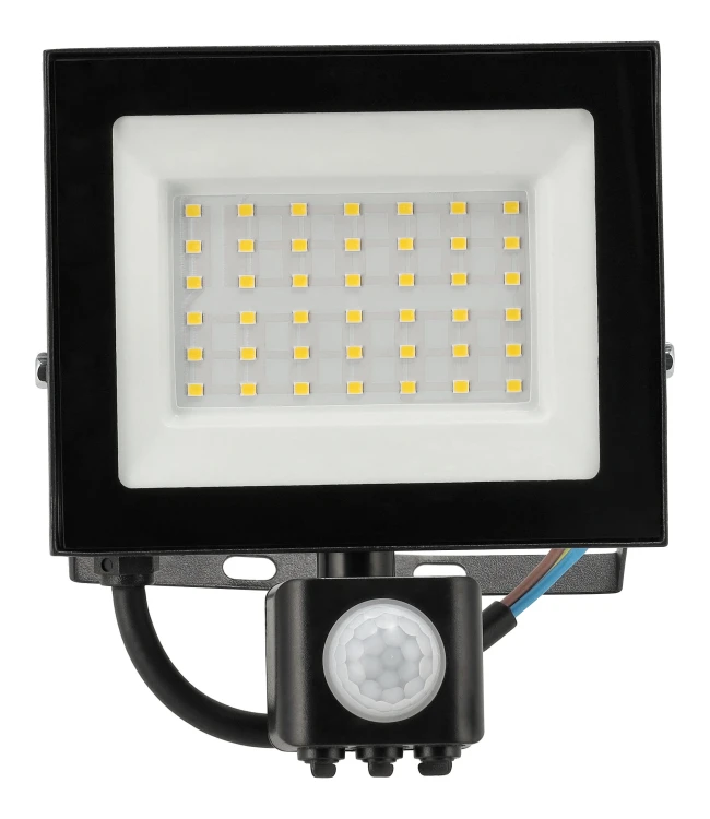 Naświetlacz LED 30W Halogen z CZUJNIK RUCHU Zmierzchu 2700lm 4000K Czujka