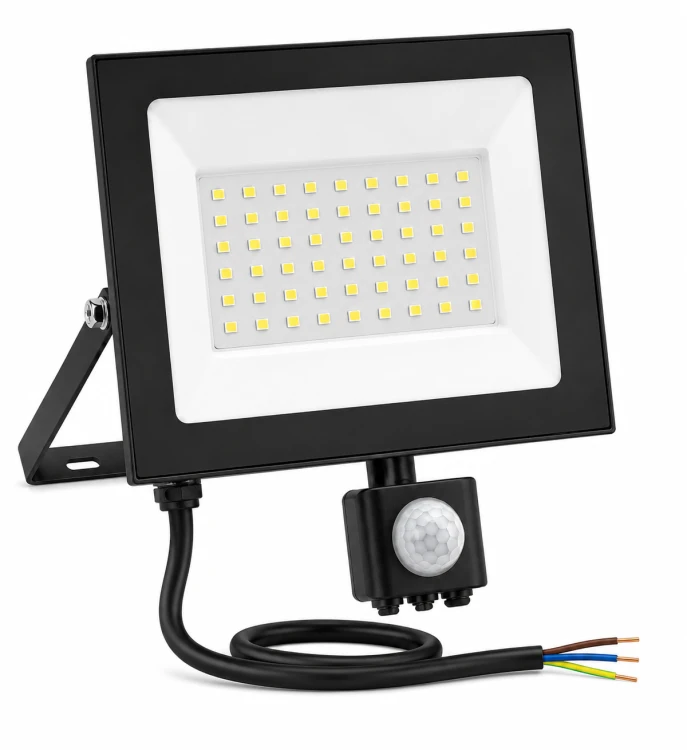 Naświetlacz LED 30W Halogen z CZUJNIK RUCHU Zmierzchu 2700lm 4000K Czujka