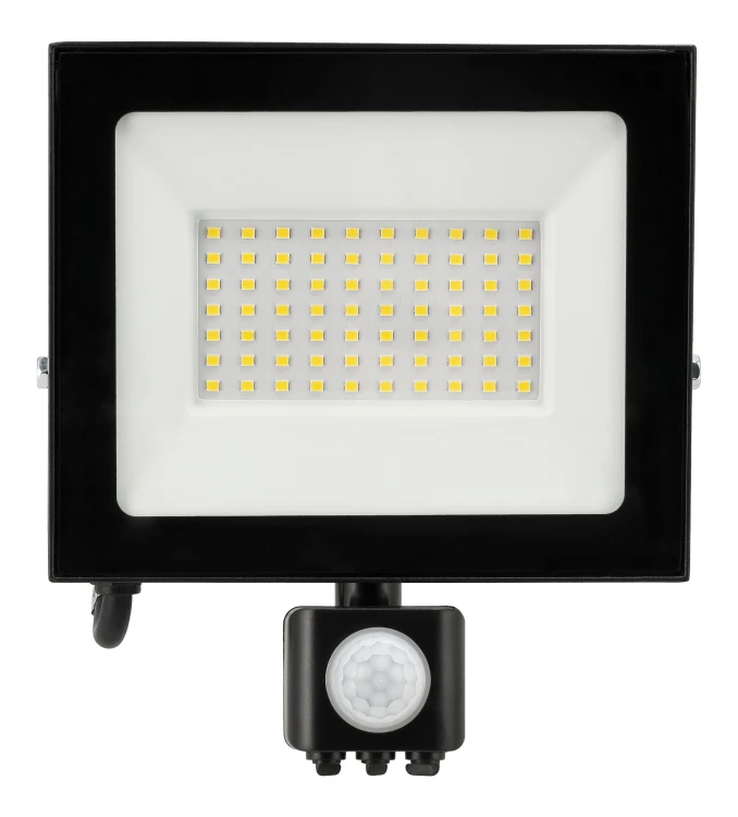 Naświetlacz LED 50W Halogen z CZUJNIK RUCHU Zmierzchu 4500lm 4000K Czujka