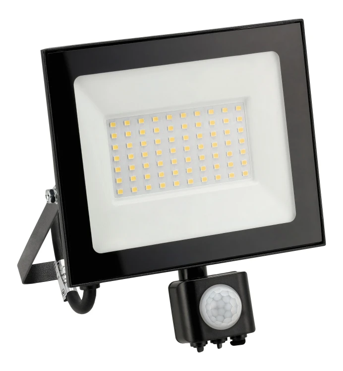 Naświetlacz LED 50W Halogen z CZUJNIK RUCHU Zmierzchu 4500lm 4000K Czujka