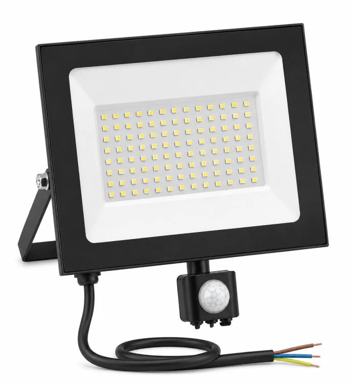 Naświetlacz LED 50W Halogen z CZUJNIK RUCHU Zmierzchu 4500lm 4000K Czujka