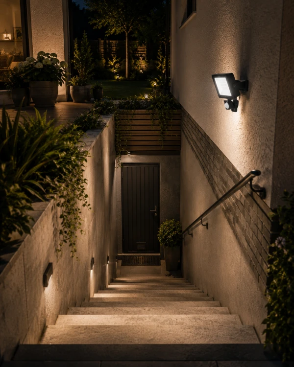 Naświetlacz LED 70W Halogen z CZUJNIK RUCHU Zmierzchu 6300lm 4000K Czujka