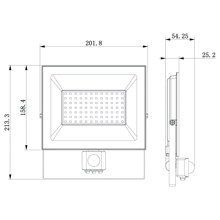 Naświetlacz LED 70W Halogen z CZUJNIK RUCHU Zmierzchu 6300lm 4000K Czujka