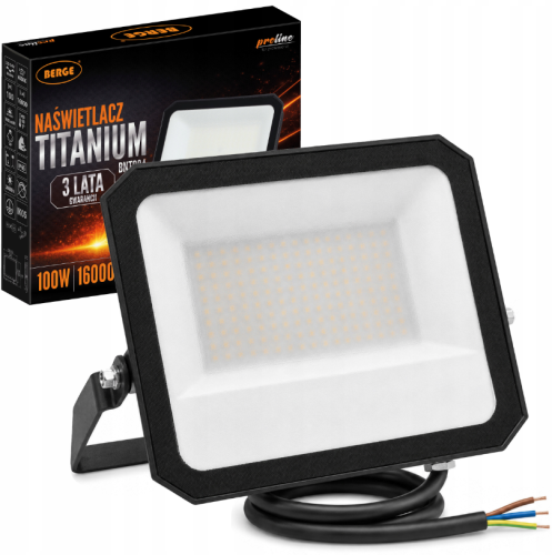 HALOGEN NAŚWIETLACZ LAMPA LED 100W 16000lm IP65 ZEWNĘTRZNY 4000K NEUTRALNY