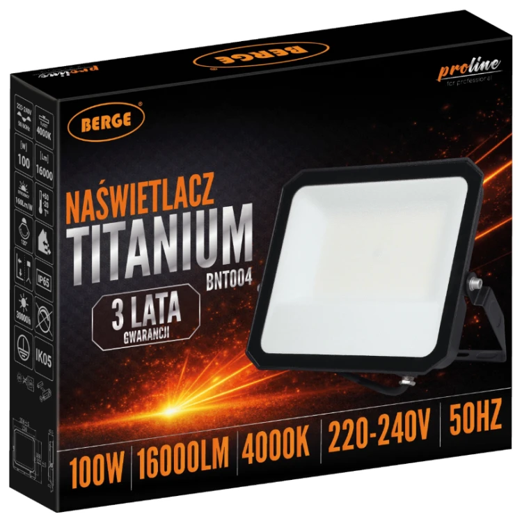 HALOGEN NAŚWIETLACZ LAMPA LED 100W 16000lm IP65 ZEWNĘTRZNY 4000K NEUTRALNY