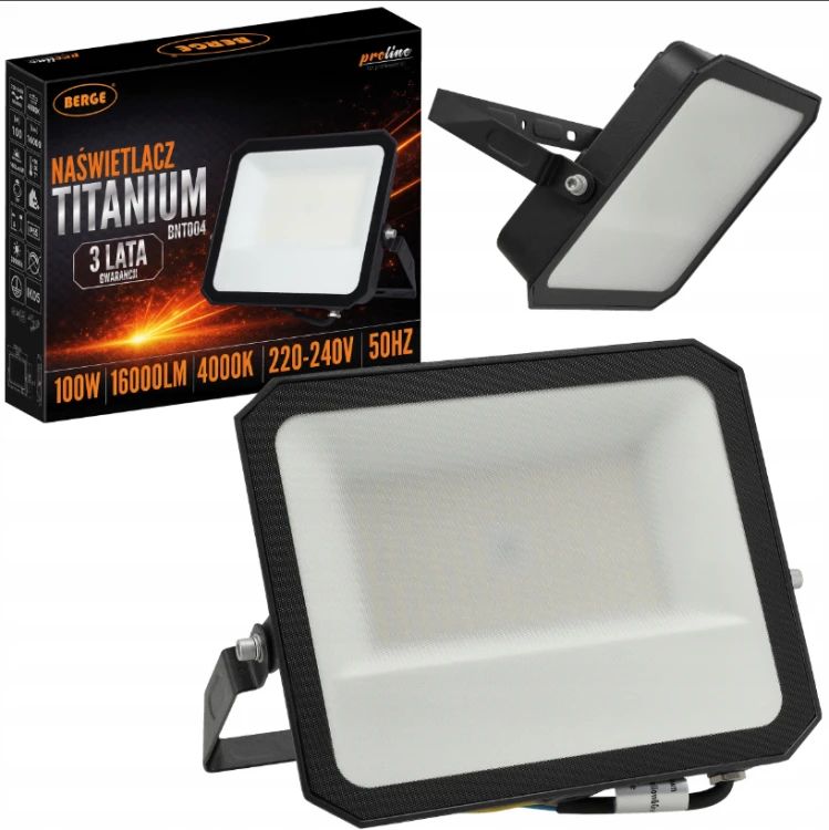 HALOGEN NAŚWIETLACZ LAMPA LED 100W 16000lm IP65 ZEWNĘTRZNY 4000K NEUTRALNY