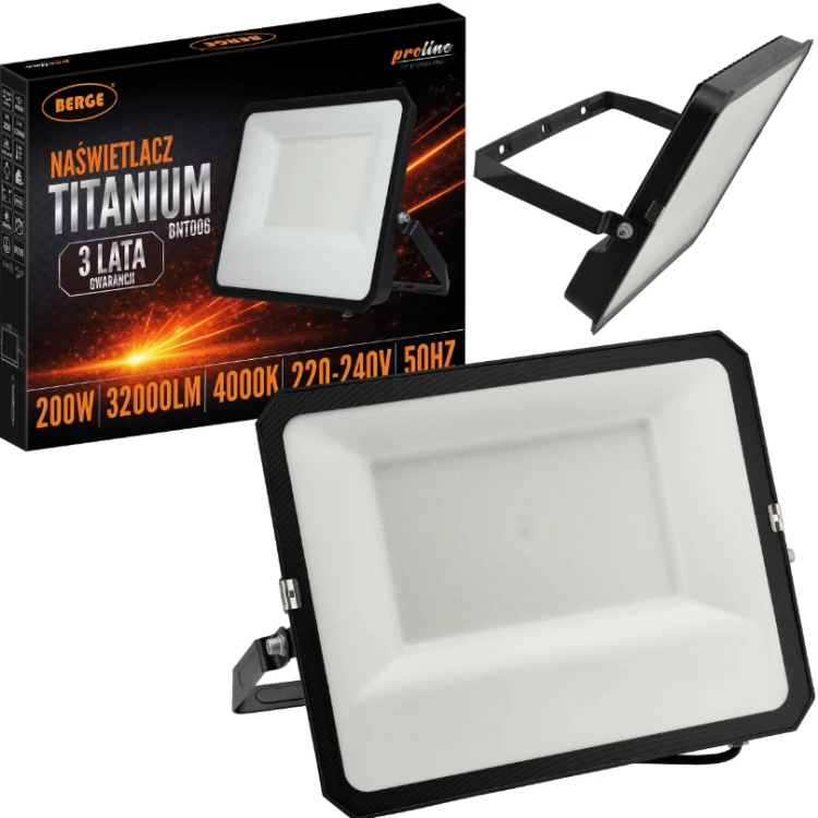 HALOGEN NAŚWIETLACZ LAMPA LED 200W 32000lm IP65 ZEWNĘTRZNY 4000K NEUTRALNY