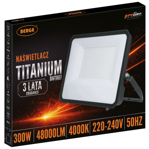 HALOGEN NAŚWIETLACZ LAMPA LED 300W 48000lm IP65 ZEWNĘTRZNY 4000K NEUTRALNY