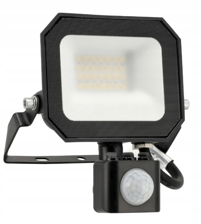 Naświetlacz LED z Czujnikiem Halogen Reflektor 10W 4000K 1100lm IP65 Czujka