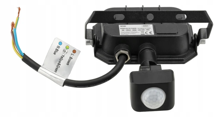 Naświetlacz LED z Czujnikiem Halogen Reflektor 10W 4000K 1100lm IP65 Czujka