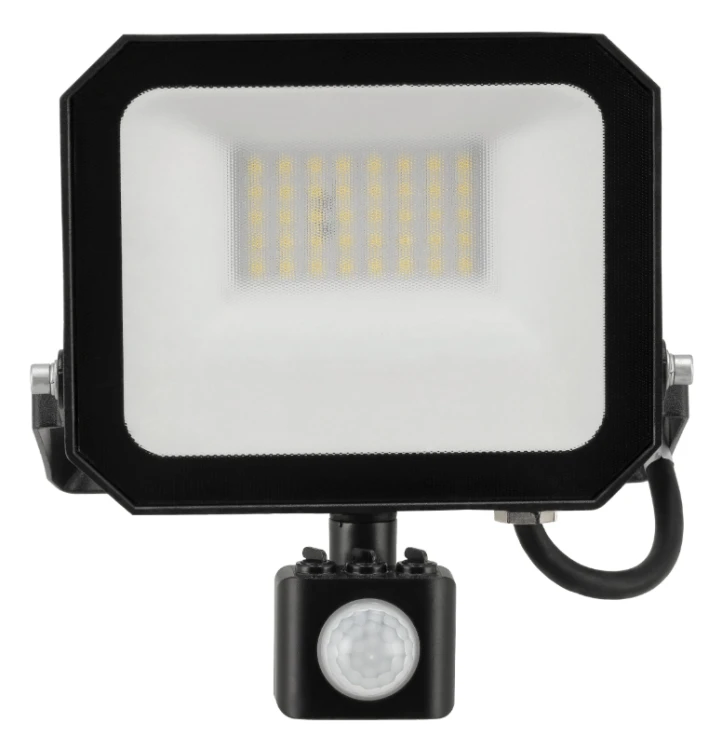 Naświetlacz LED z Czujnikiem Halogen Reflektor 30W 4000K 3300lm IP65 Czujka