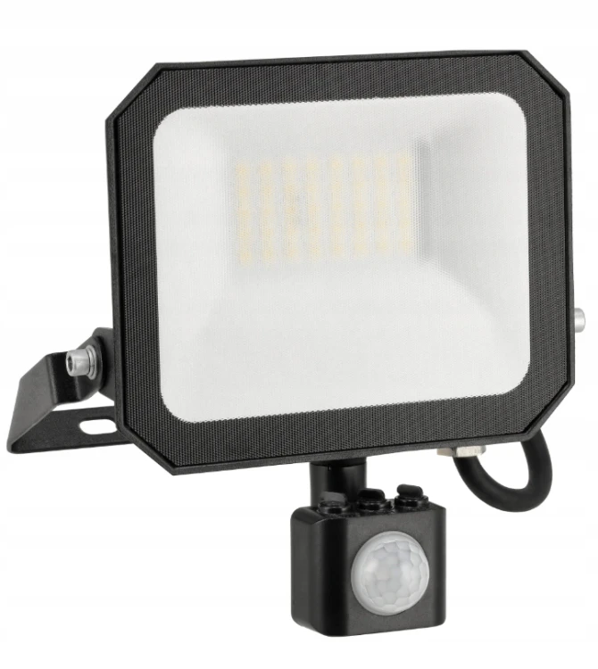 Naświetlacz LED z Czujnikiem Halogen Reflektor 30W 4000K 3300lm IP65 Czujka