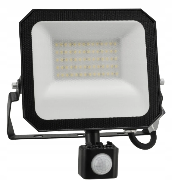Naświetlacz LED z Czujnikiem Halogen Reflektor 50W 4000K 5500lm IP65 Czujka