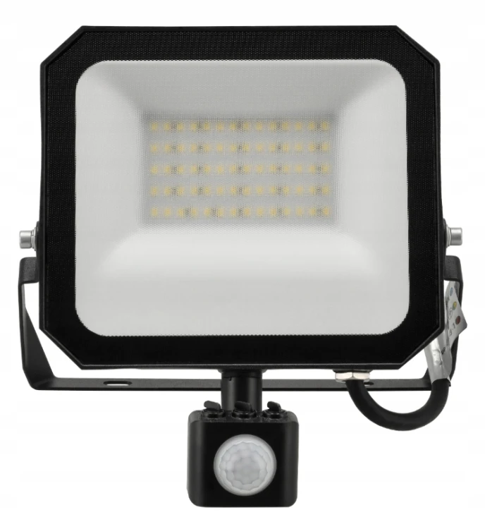 Naświetlacz LED z Czujnikiem Halogen Reflektor 50W 4000K 5500lm IP65 Czujka