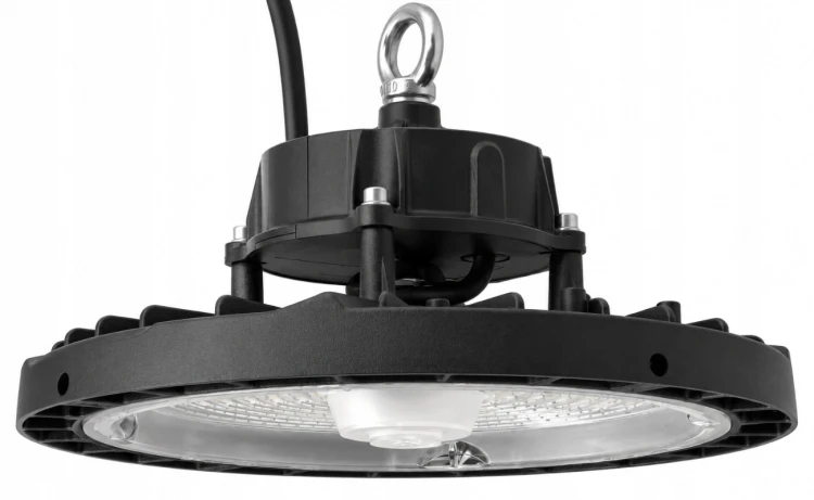 Lampa Przemysłowa LED High Bay UFO 100W 18500lm Na Magazyn CCT Ściemniana
