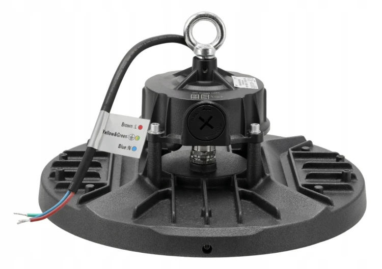 Lampa Przemysłowa LED High Bay UFO 100W 18500lm Na Magazyn CCT Ściemniana