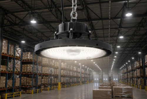 Lampa Przemysłowa LED High Bay UFO 150W 27750lm Na Magazyn CCT Ściemniana