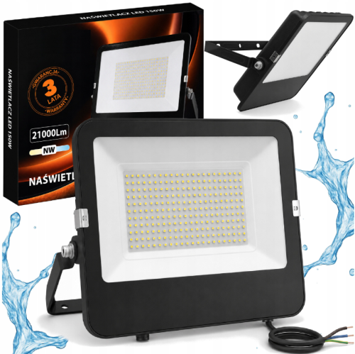 Halogen Naświetlacz LED 150W 21000lm Zewnętrzny Roboczy Wydajny Trwały IP65