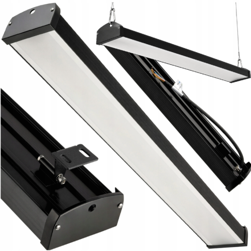Lampa Wisząca Przemysłowa LED 150W 15000lm 230V Natynkowa + Linki Premium