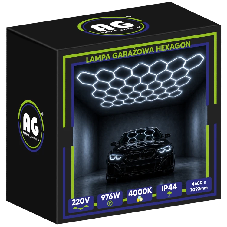 Lampa Garażowa Hexagon 264W 6500K 29040LM