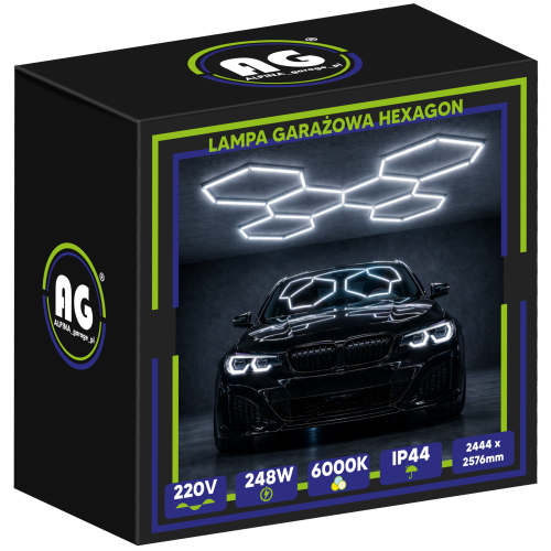 Lampa Garażowa Hexagon 248W 6500K 29760LM
