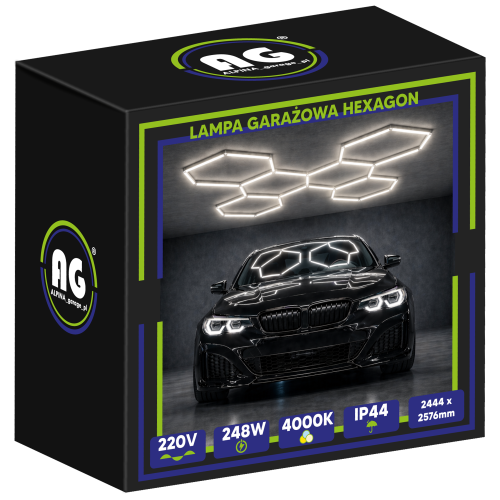 Lampa Garażowa Hexagon 248W 4000K 29760LM