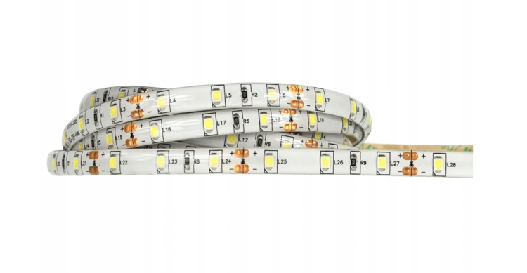 Taśma LED 300 24V 10.8W/m 3000K 500lm/m 5m Wodoszczelna IP63 Barwa Ciepła