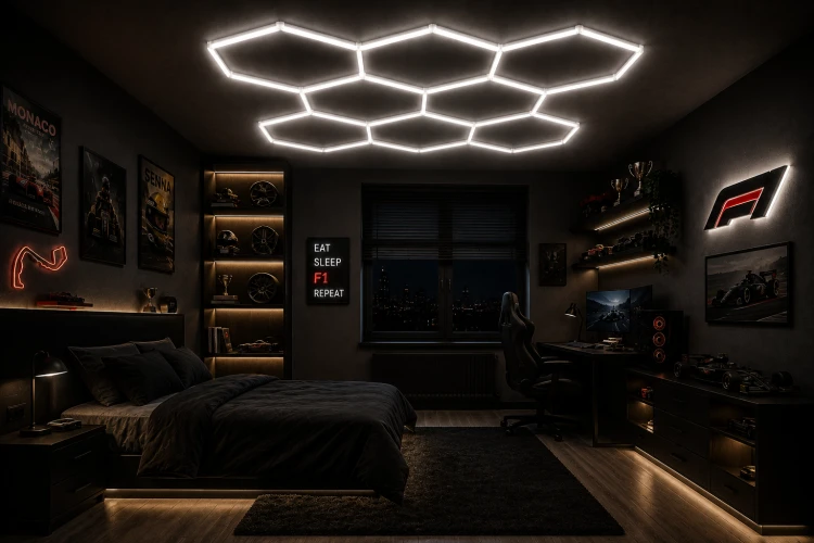 Lampa Garażowa Hexagon 280W 4000K 33600LM