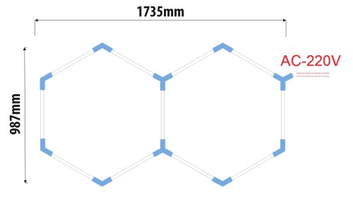 Lampa Garażowa Hexagon 88W 4000K 10560LM