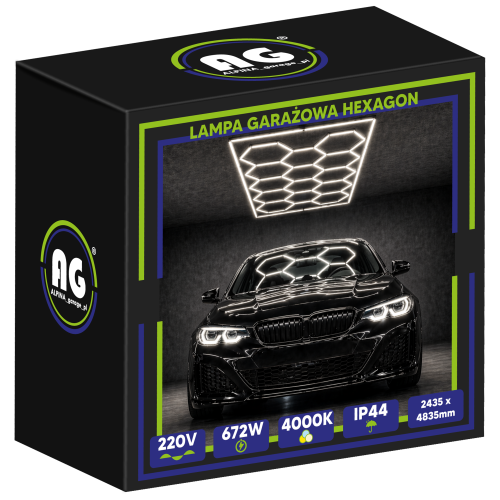 Lampa Garażowa Hexagon 4000K 672W 80640LM