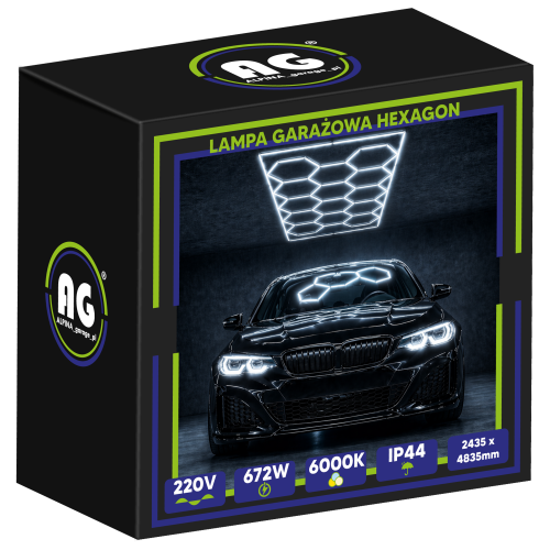 Lampa Garażowa Hexagon 6500K 672W 80640LM