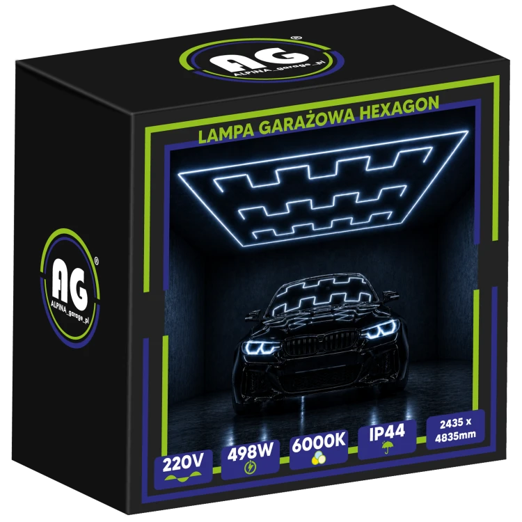 Lampa Garażowa Hexagon 6500K 598W 71760LM