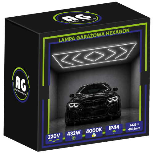 Lampa Garażowa Hexagon 4000K 432W 51840LM