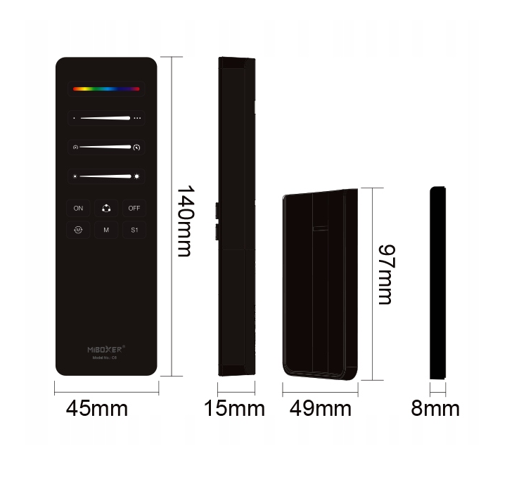 TAŚMA LED CYFROWA PŁYNĄCA FALA 20M COB 260W WS2811 24V MIBOXER STEROWNIK