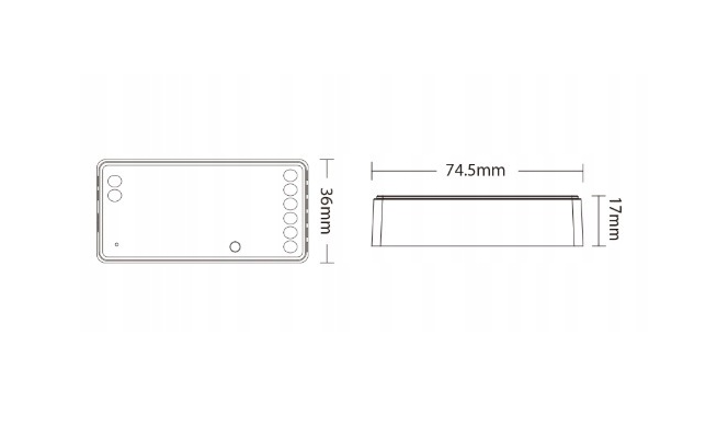 MIBOXER + TAŚMA LED CYFROWA PŁYNĄCA WODA 5M COB 65W 24V Gotowy Zestaw