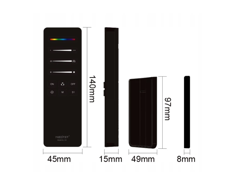 MIBOXER + TAŚMA LED CYFROWA PŁYNĄCA WODA 5M COB 65W 24V Gotowy Zestaw