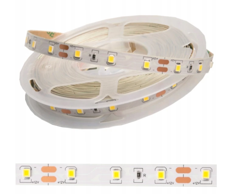 Taśma LED 12V 24W 5m Barwa Ciepła 3000K 8mm 1000lm IP20 Dekoracyjna Klimat