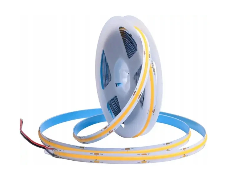 Taśma LED 12V COB 5m Dzienna Neutralna 50W 4500lm 320LED/metr Mocna 4000K